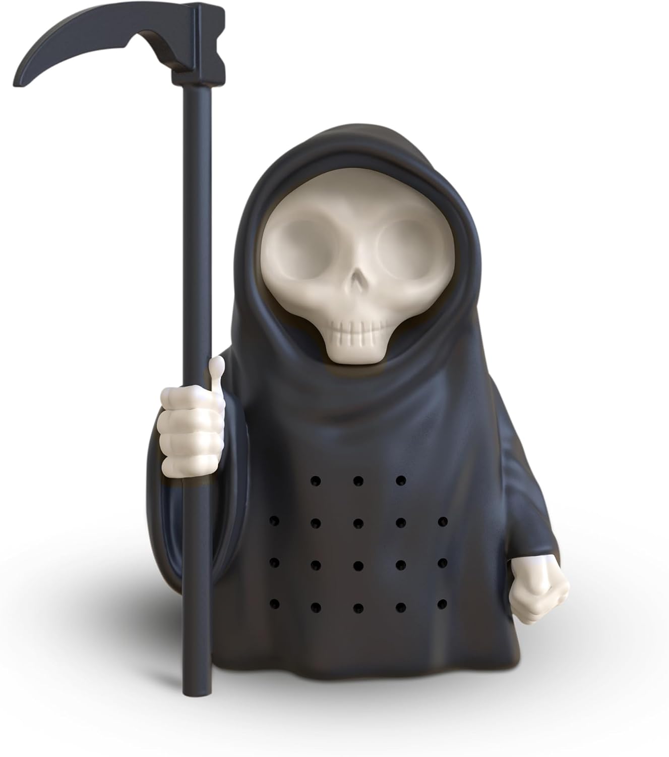 Genuine Fred, GRIM STEEPER, Grim Reaper Reusable Silicone Tea Infuser, Black, Fun Gift for Tea Lovers, Clever Kitchen Gadget